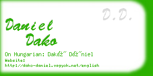 daniel dako business card